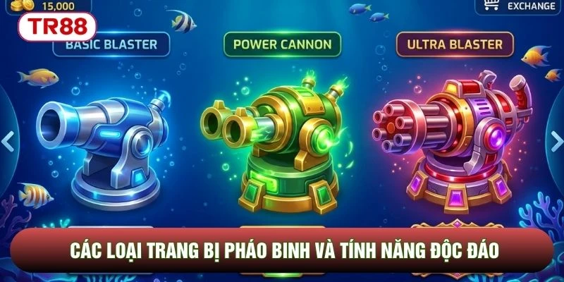 Các loại trang bị pháo binh và tính năng độc đáo Các loại trang bị pháo binh và tính năng độc đáo