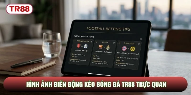 Hình ảnh biến động kèo bóng đá TR88 trực quan Hình ảnh biến động kèo bóng đá TR88 trực quan